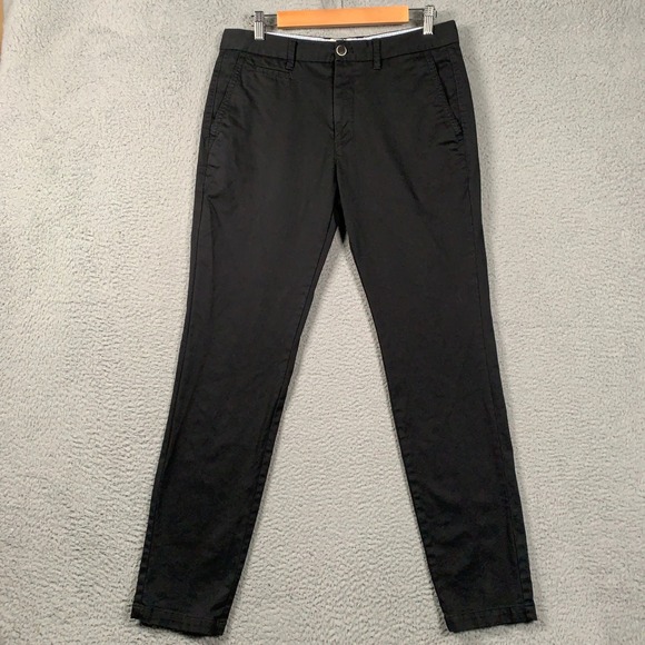 Perk Other - Perk Feel Good Chino Pants Mens 32x32 Black Slim Fit Stretch Cotton Work Casual